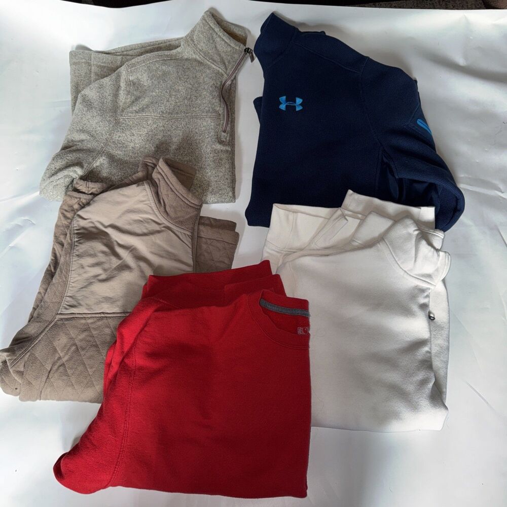 Lot Of 5 XXL Mens 1/4 Zip Jackets